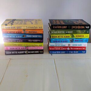NEW Lot of 14 Susan Wittig Albert China Bayles HC Cozy Murder Mysteries